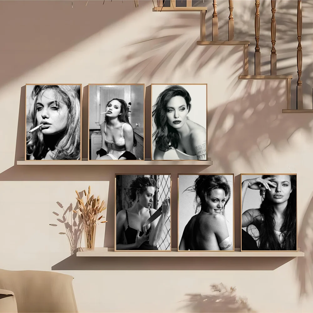 Angelina Jolie Movie Sticky Posters Vintage Room Home Bar Cafe Decor Wall