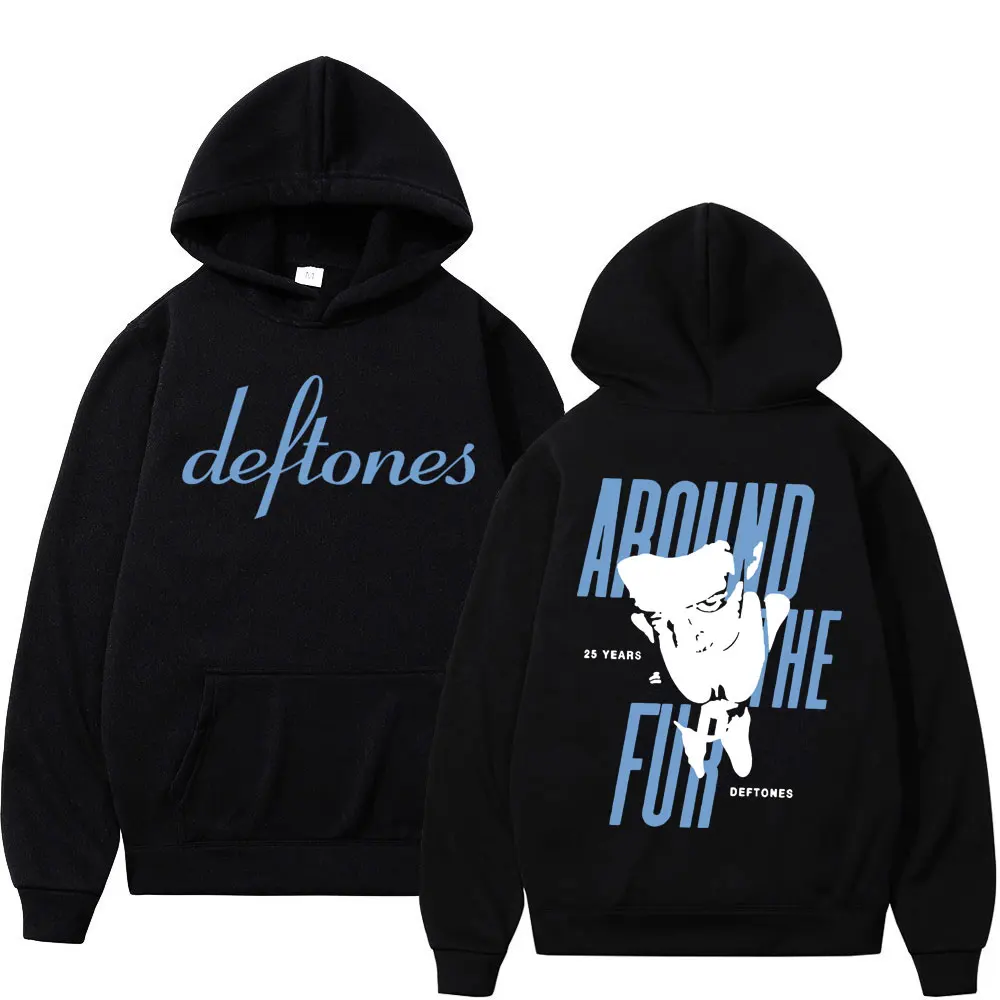 

Deftones Around The Fur Tour Band Concert Print Hoodie Men Women Vintage Harajuku Sweatshirts Fashion Casual Oversized Hoodies