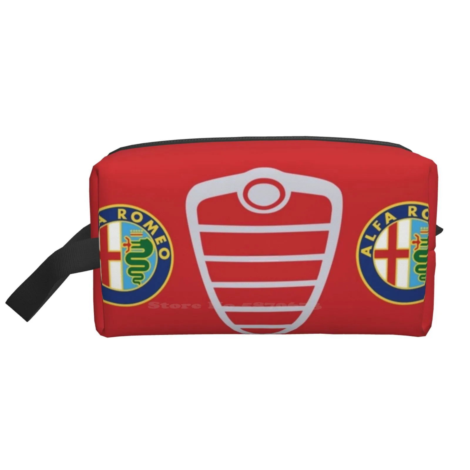 

Alfa Duetto гриль и старый значок-цвет/красная дорожная сумка для хранения Цифровые портативные мешки для ручек на молнии Alfa Romeo Alfa Duetto Alfa