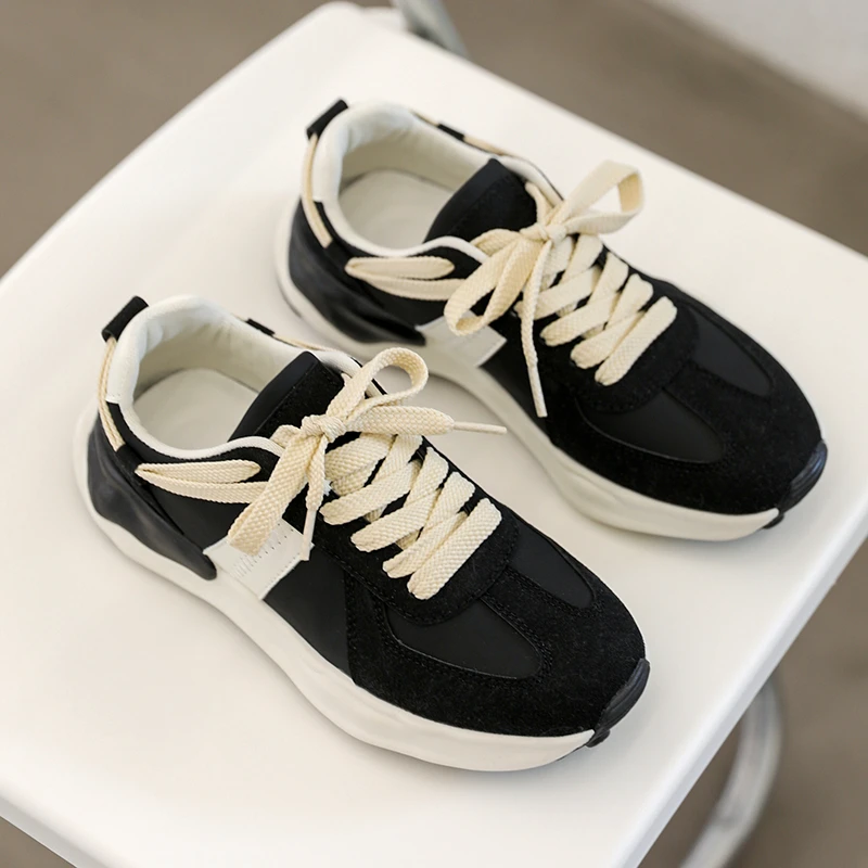 

Новинка весна-осень 2022, повседневные женские туфли в стиле ретро, подходящие цвета, на толстой подошве, спортивные Папины туфли в стиле Хара...