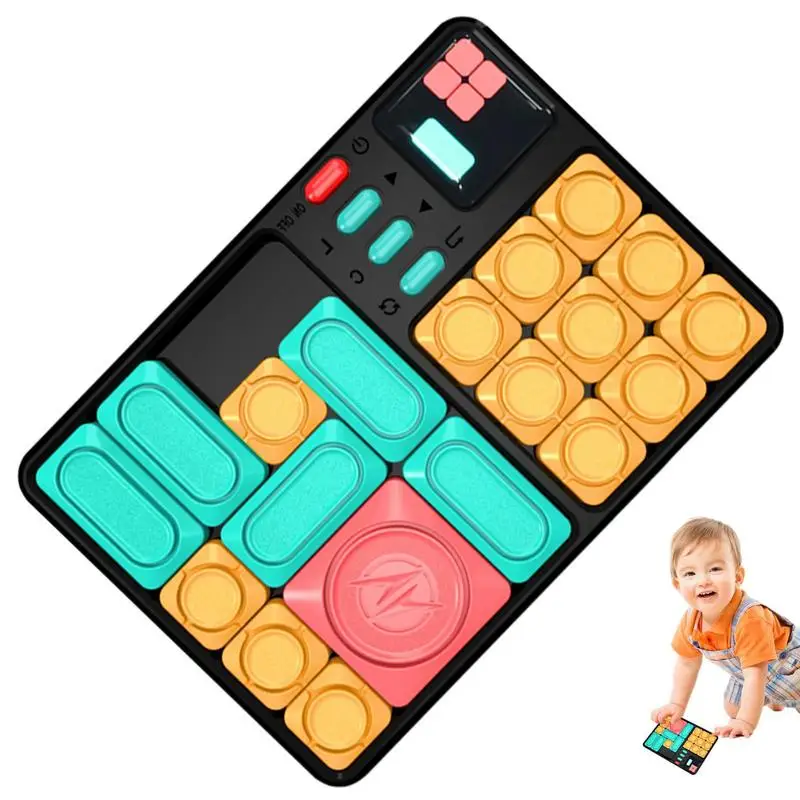 

Super Slide Puzzle Game Magnetic Sliding Puzzles Handheld Game Console For Kids Adults Puzzle Thinking Logic Training Clearance