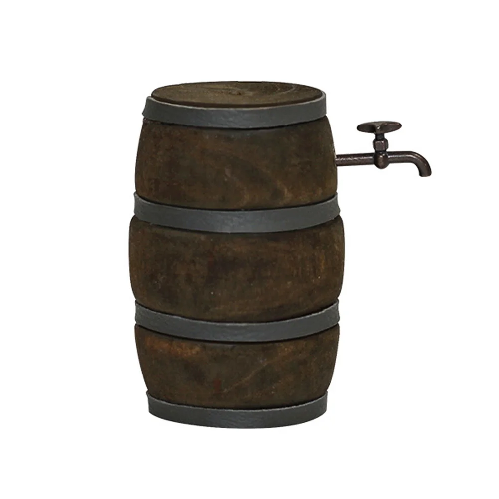 

Wooden Dollhouse Winery Rustic Furniture Desktop Accessories Alloy Fairy Garden Ornaments