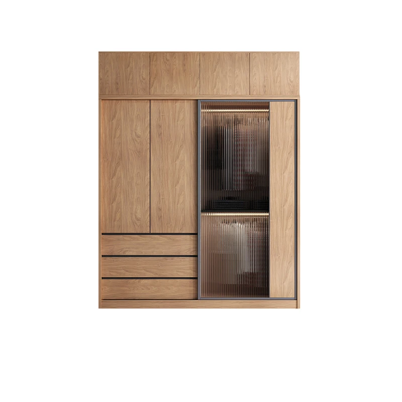 Вертикальный шкаф для общежития деревянный Органайзер спальни в скандинавском