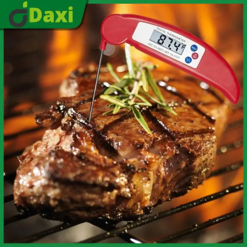 

New Folding Food Digital Thermometer Kitchen Meat And Milk Cooking Temperature Measuring Probe Oven Temperature Measuring