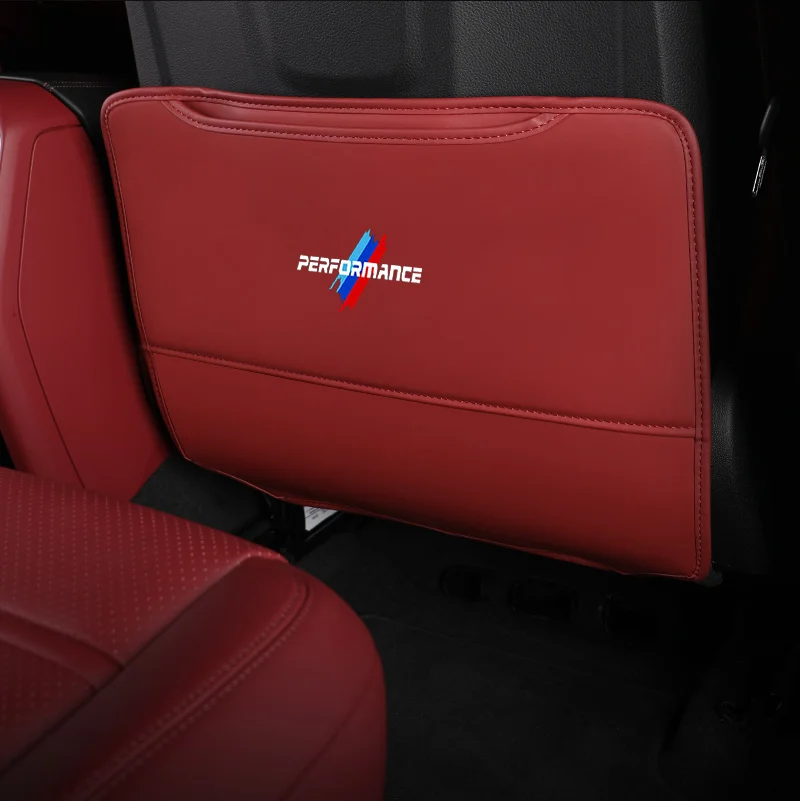 

Car Seat Back Cover Protector for Kids Children PU Leather Seat Organizer Anti Kick Pad for BMW Performance X1 X3 X5 E39 E46 E90