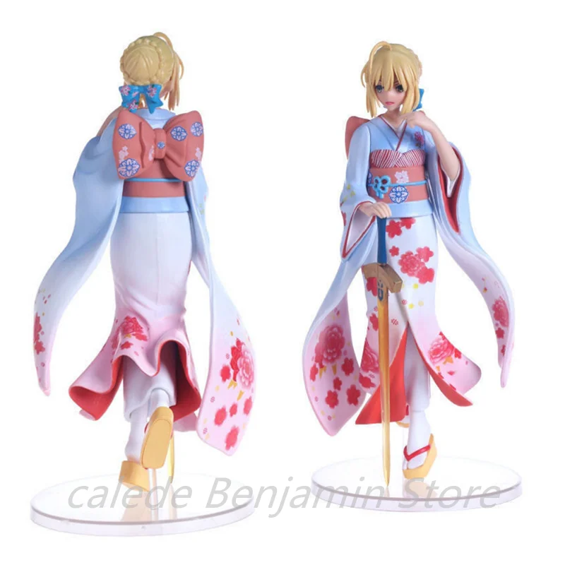 

Милый кимоно из аниме Fate Stay Night Saber Haregi Ver. Масштаб 1/7, крашенная ПВХ фигурка, Коллекционная модель, игрушки, кукла, подарок, 25 см