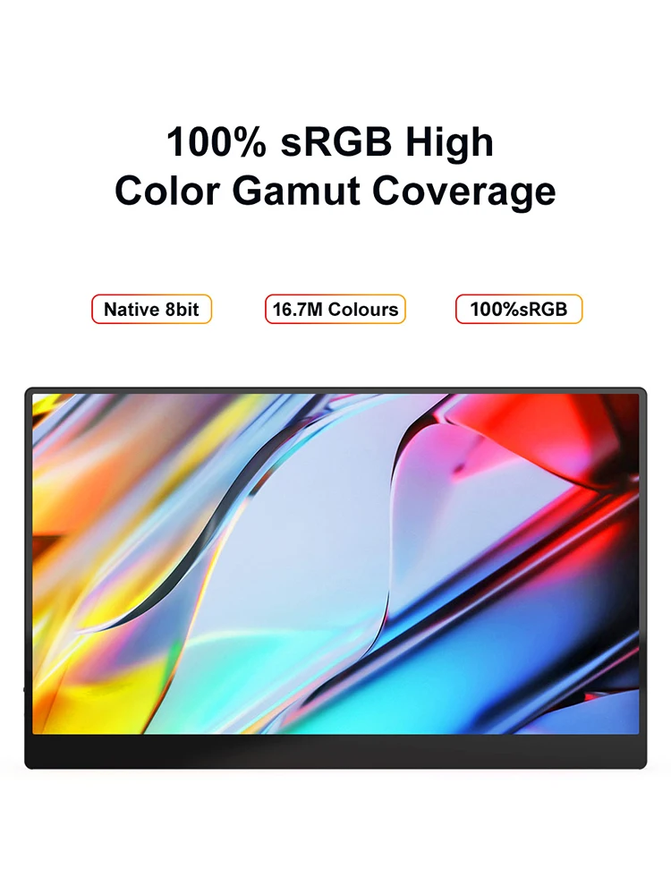 15.6inch 4K 3840 x 2160 Portable Gaming Monitor HDMI Type C 3.1 Second Extenal Screen Display For Xbox Switch Phone Laptop PS5 4 - купить по