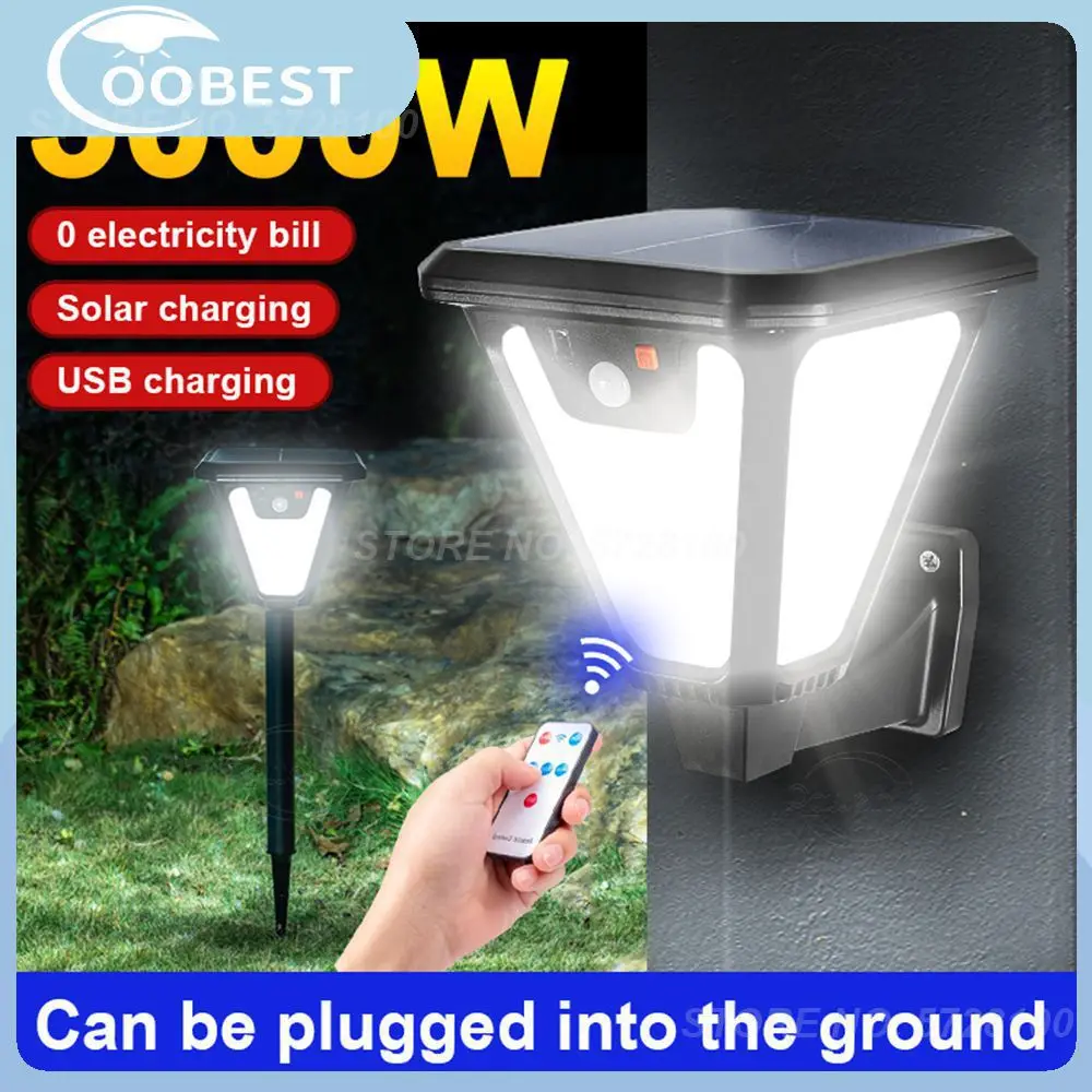 

Уличный фонарь с датчиком движения, водонепроницаемый, 100, белый фонарь, 60, белый фонарь и 40 желтых фонарей, садовый светодиодный фонарь с питанием от солнечной батареи