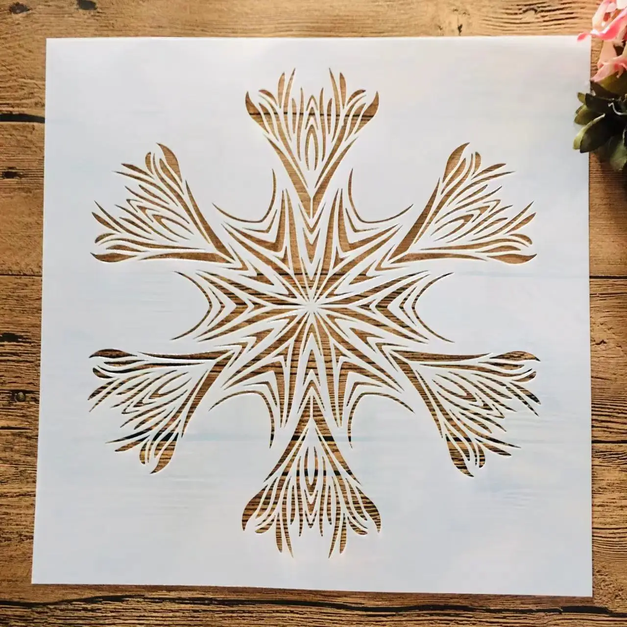 

30*30cm Big Geometry Ice DIY Layering Stencils Wall Painting Scrapbook Coloring Embossing Album Decorative Template