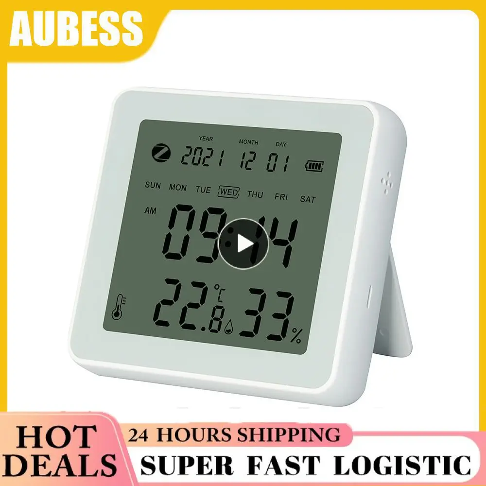 

Voice Control Thermometer Detector Universal Tuya Zigbee Smart Home Wireless Thermometer App Remote Monitor Remote Monitor