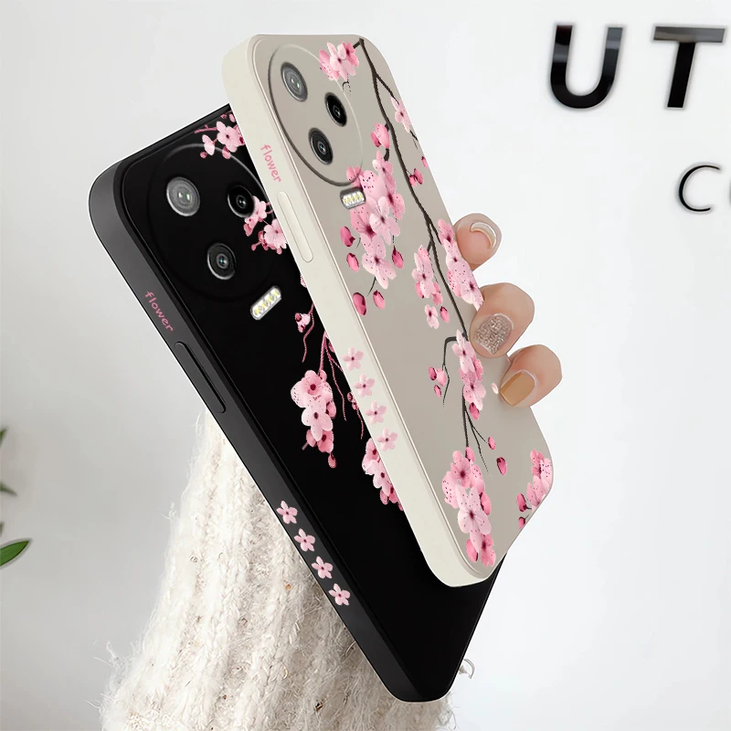 Фото Чехол для телефона с рисунком цветов для Infinix Note 60 Pro Edge 12 G88 G96 11 10 Pro 50 Pro Plus 30, противоударный матовый силиконовый мягкий чехол №4