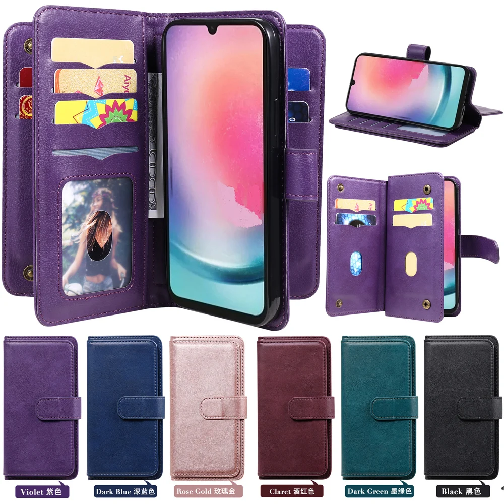 

for OPPO A78 5G Case Cover coque Flip Wallet Mobile Phone Cases Covers Bags Sunjolly for OPPO A78 5G Cases