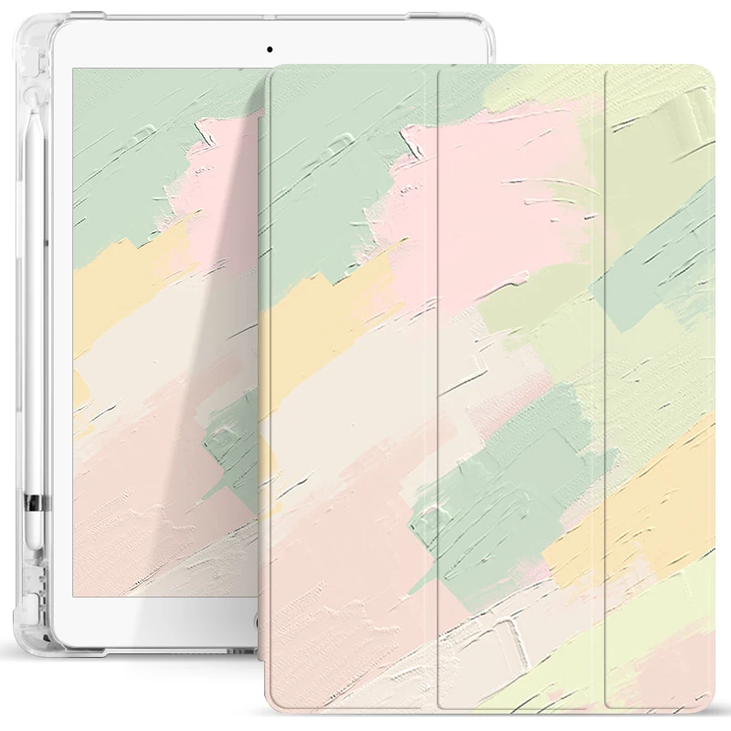 

Умный чехол RBP для iPad Air 4 5 10,9, для iPad M1Pro 11 12,9 2021 Mini 5/6 для iPad 10,2 с держателем для карандашей, силиконовый чехол