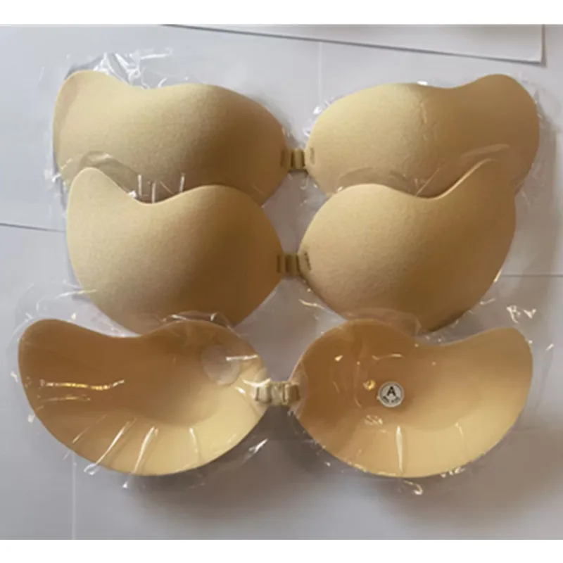 

Silicone Push Up Bra Self Adhesive Strapless Invisible Bra Adhesive Breast Bra Chest Paste Invisible Bra Nipple Pads