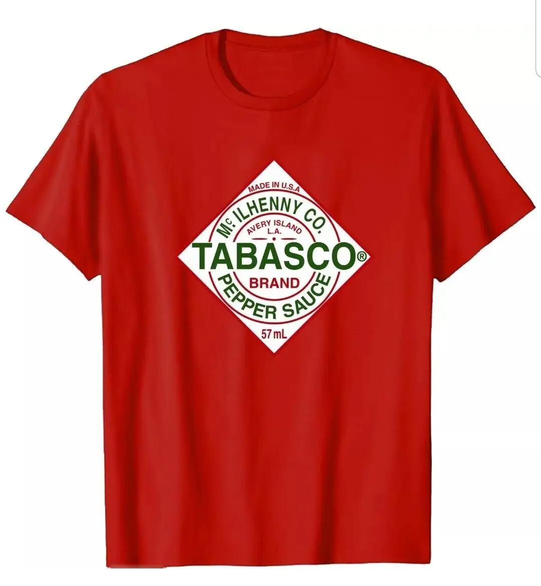 Новая футболка Tabasco размеры S M L Xl Xxl цвета: черный красный белый