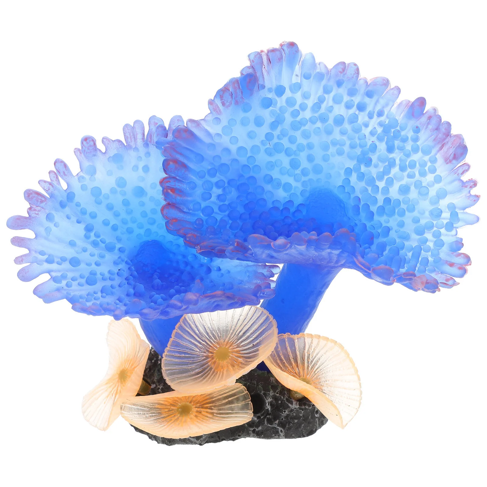 

Fish Tank Silicone Coral Aquarium Decor Figurine Desktop Sculpture Simulated Decorative Silica Gel Ornament Plants