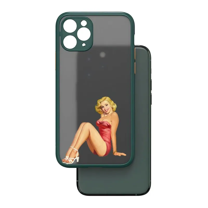 Матовый Прозрачный чехол Marilyn для IPhone 12Pro 13 11 Pro Max Mini Xs X Xr 7 8 6 6s Plus Se 2020 |