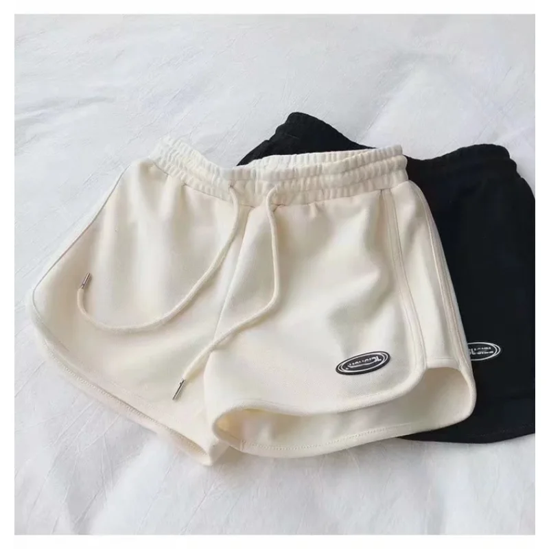 Solid Color Sports Women Shorts Summer Womens Clothing  High-waisted Casual Pants Loose Straight Leg Slim Wide Leg Booty Shorts