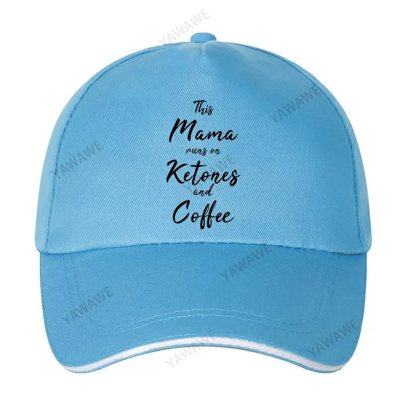 

baseball Cap Hat Sport Snapback Hip Hop this mama runs on ketones and coffee cap summer fashion brand hat