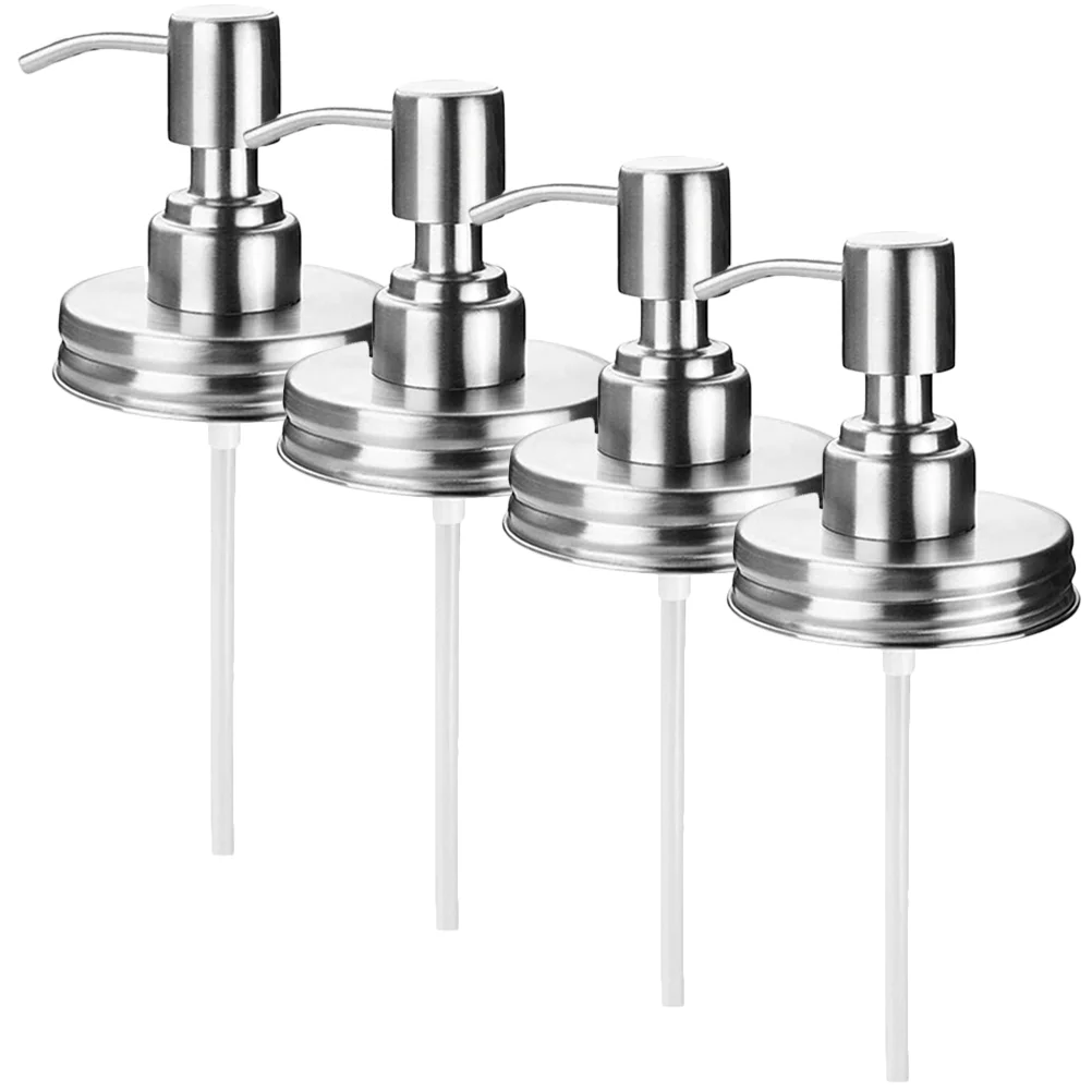 4 шт. насос с крышкой Mason дозатор для лосьона и мыла сменный контейнер аксессуары