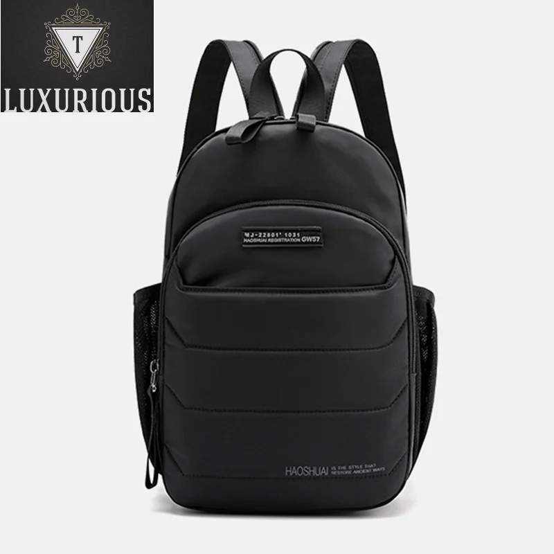 

Men Nylon Backpack Rucksack Multi-Function Travel Climb Bag Male Daypack Knapsack Messenger Shoulder Chest Bags