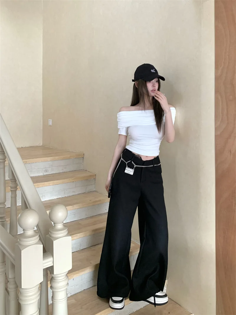 Женские футболки K-pop с открытыми плечами, сексуальные облегающие топы Y2K, винтажные летние футболки Kawaii, корейская модная недорогая одежда, женские футболки (art.: 3920dc2cbdb88) - 3920dc2cbdb88