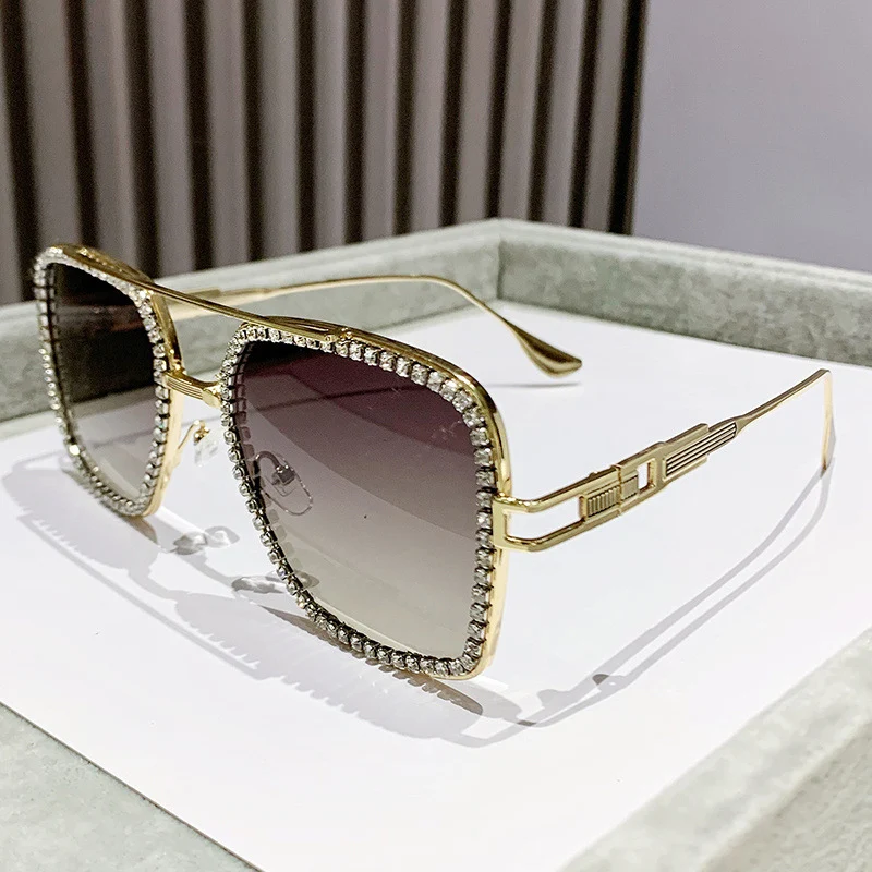 Солнцезащитные очки UV400 для мужчин и женщин роскошные большие брендовые