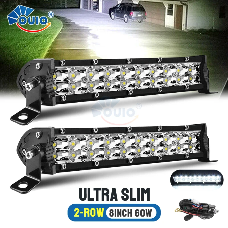 Светодиодсветильник панель OUIO для внедорожников сверхъярсветодиодный 6D 8 дюймов