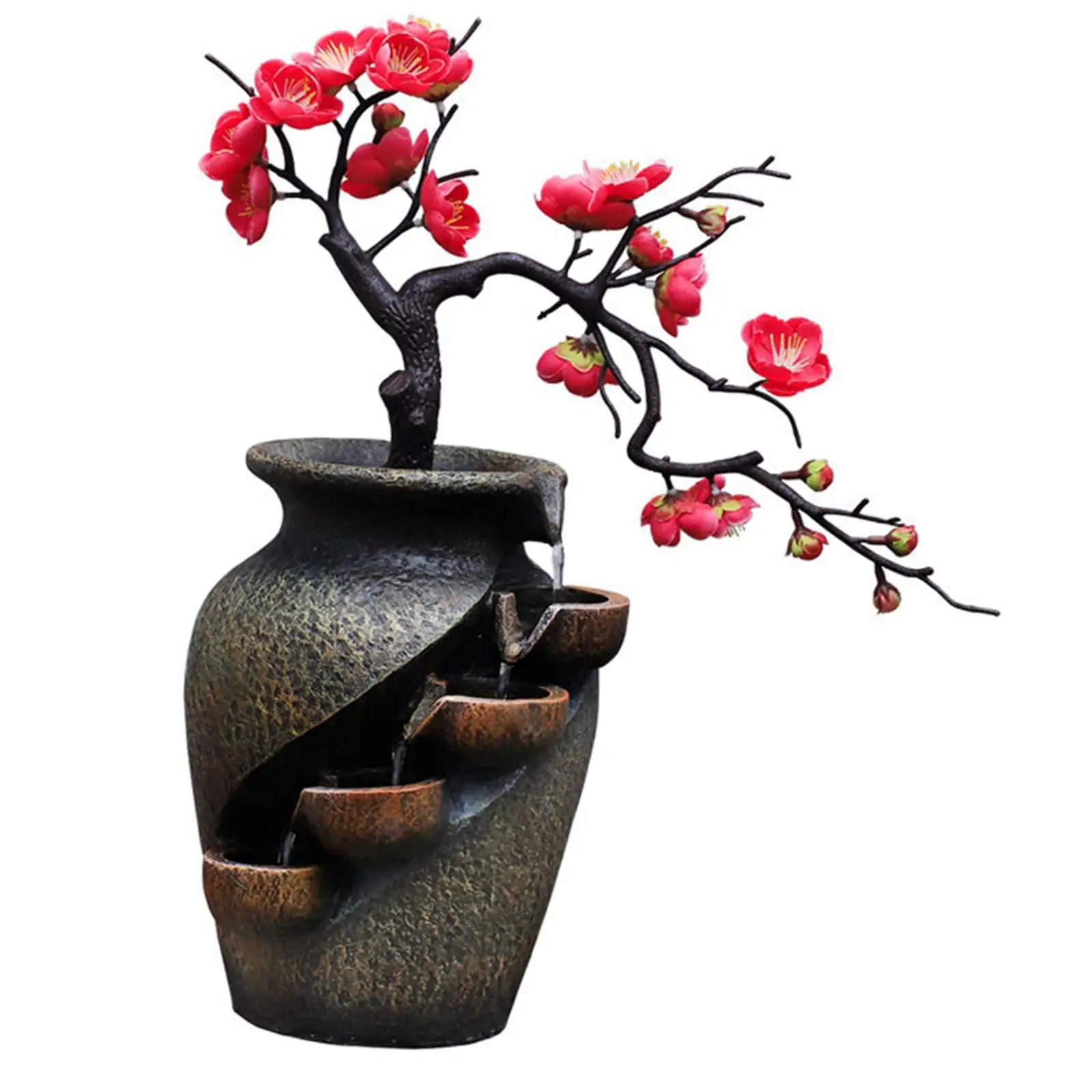 

Creative Indoor Water Fountain Waterfall Feng Shui for Desktop Office Decor