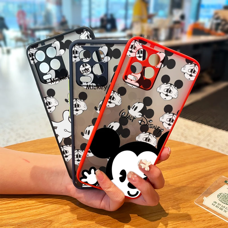 

Disney Mickey Mouse Art For OPPO Realme Narzo 50i 50A XT X7 GT Neo2 C21Y C3 8 8i 7 7i 6 5 Pro Frosted Translucent Phone Case