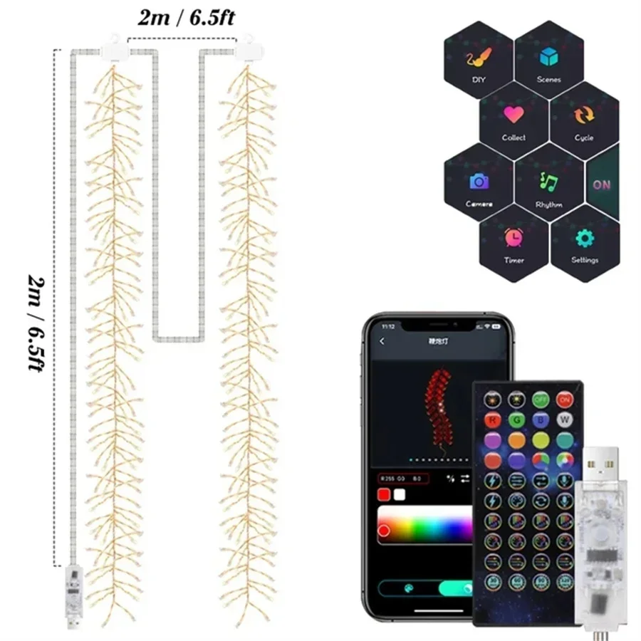 

PAMNNY RGB умная гирлянда Firecracker 1,68 м