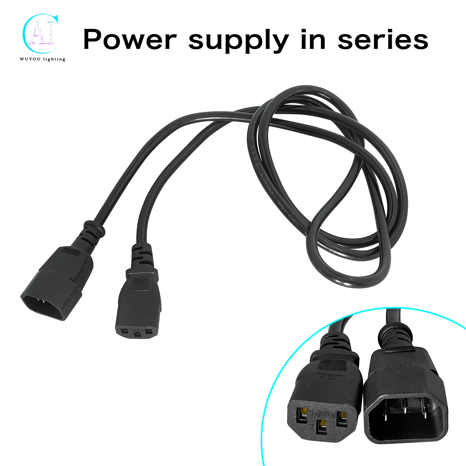 

1.5m/3m Power Cable Input and Output Power Cable for 7x10w 18x12W LED Pa Light DMX DJ Stage Light