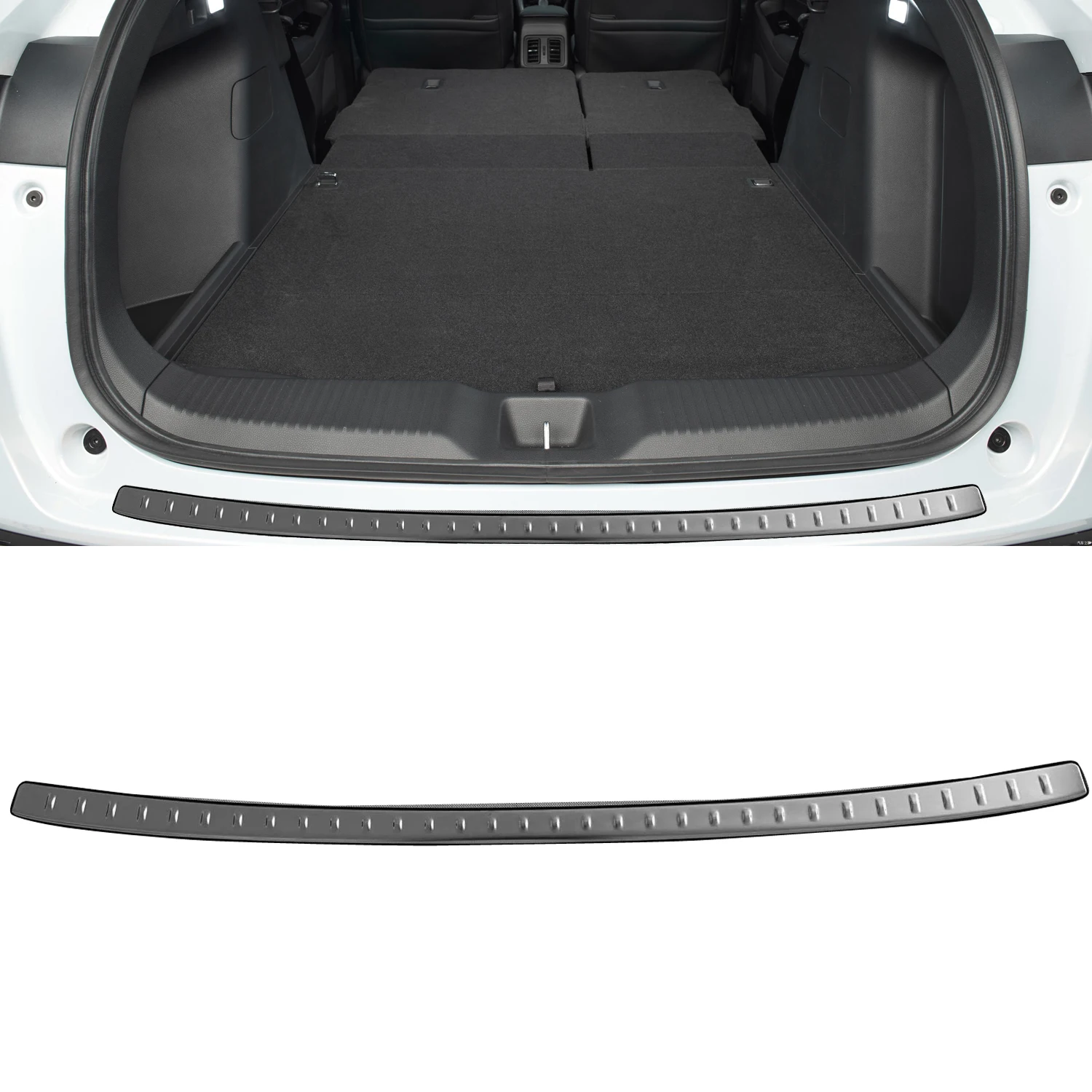 

Fit For Honda Vezel HR-V 2021 2022 Car Accessories Stainless Steel Outer Rear Bumper Protect Sill Trunk Plate Cover 1pcs