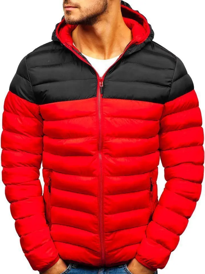 Cotton-padded jacket men autumn winter year new padded jacket thickened trend cotton-padded jacket boys winter coat