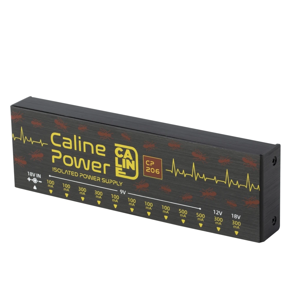 Фото Caline CP-206 настоящий изолированный блок питания с педалью, 12 выходов для гитарных эффектов 9 В, 12 В, 18 в с адаптером и 14 аксессуары для кабелей №5