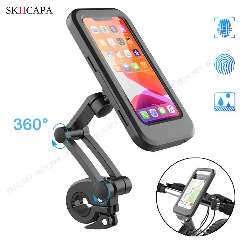 

Universal Motorcycle Bike Phone Holder Moto Bicycle Handlebar Magsafe Magnetic Adsorption Phone Mount Stand Support Bracket Case