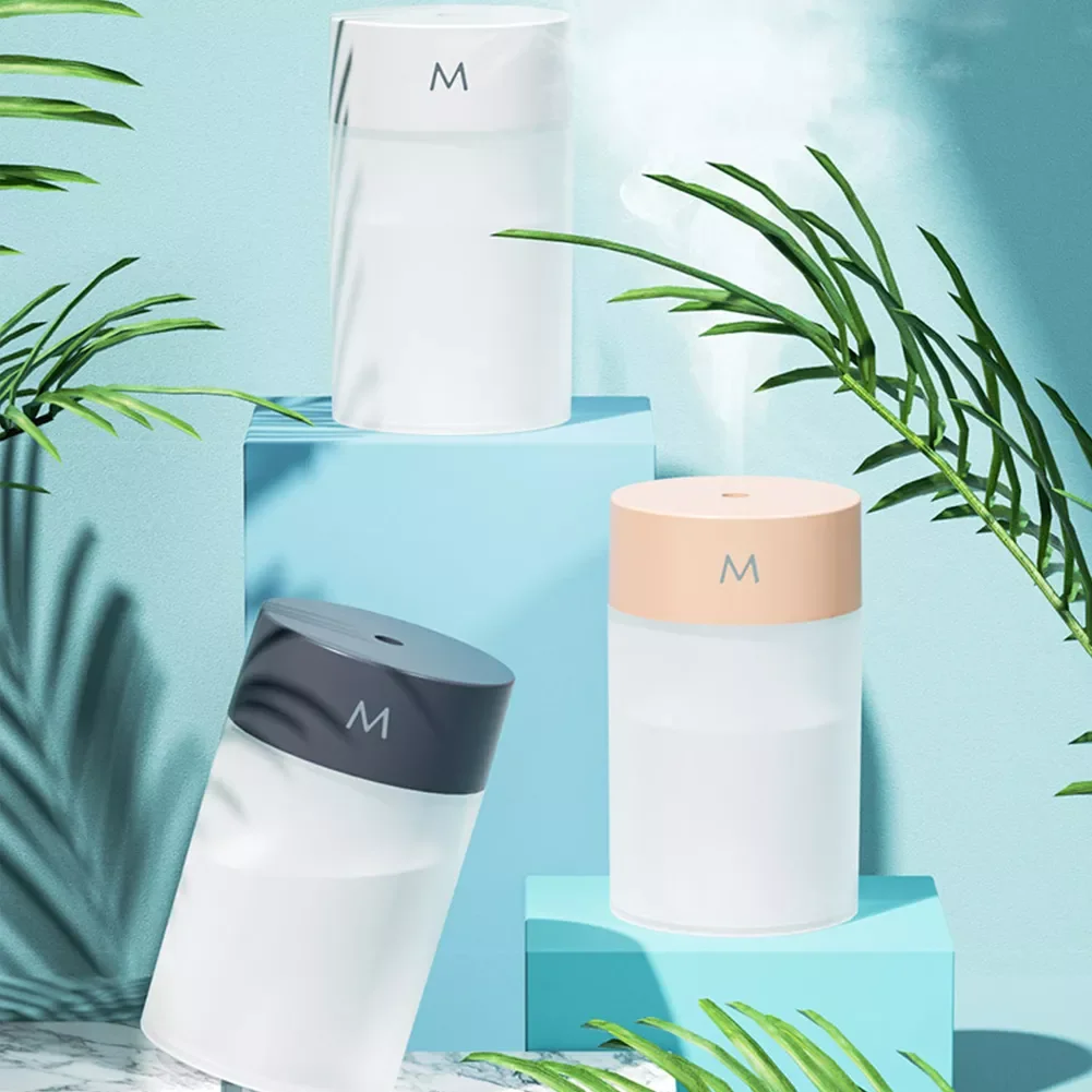 

260ml USB Simple Humidifier Ultrasonic Air Humidificador Car Mist Maker Aroma Diffuser Umidificador with Atmosphere Light Home