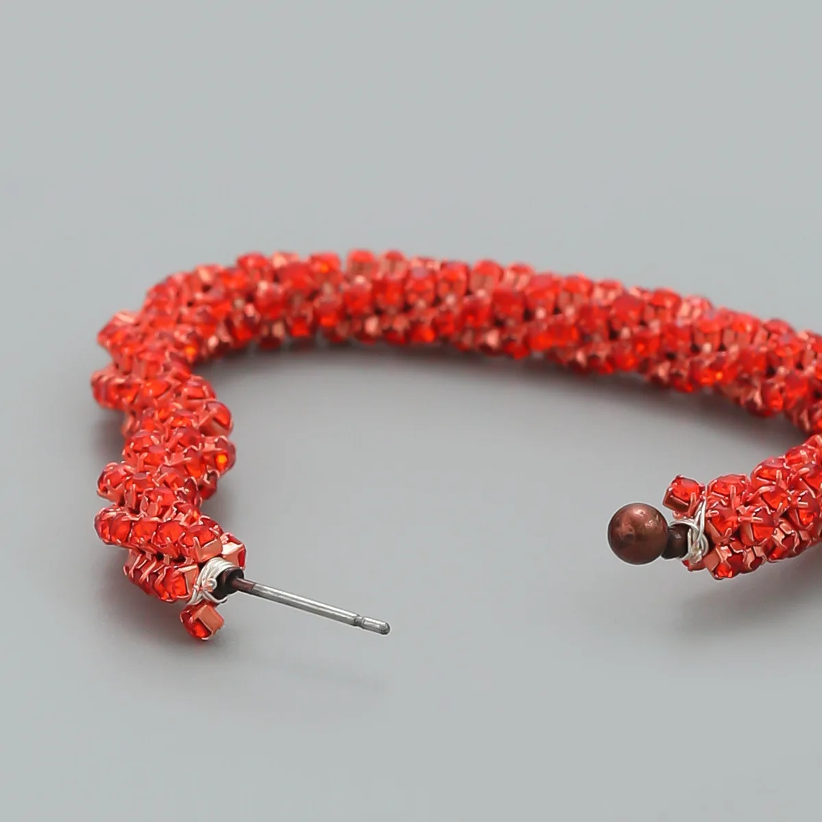 2023 Trendy New Exquisite Luxury Full Rhinestone Heart-shaped Hoop Earrings for Women Fashion Banquet Party Jewelry Brincos Gift