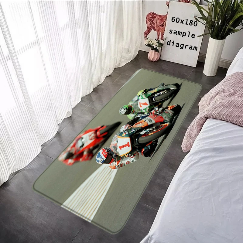 MOTOGP Коврик Для Входной Двери Противоскользящий Прочный Фланелевой Напольный