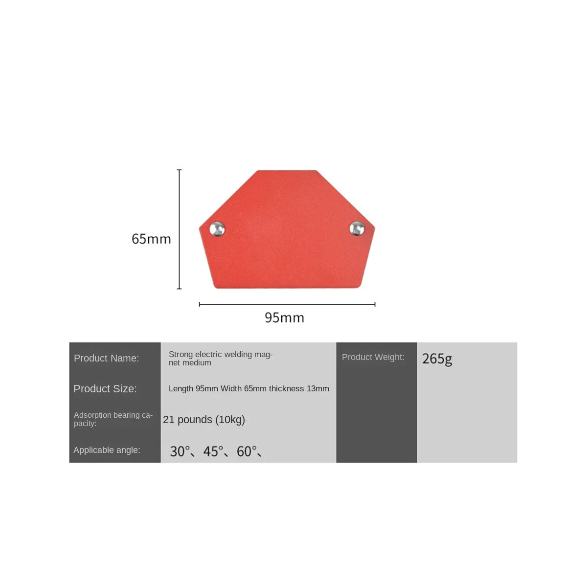 

Welding Magnetic Holder Welding Auxiliary Magnetic Triangular Magnet Welding Locator Angle Positioner Tools