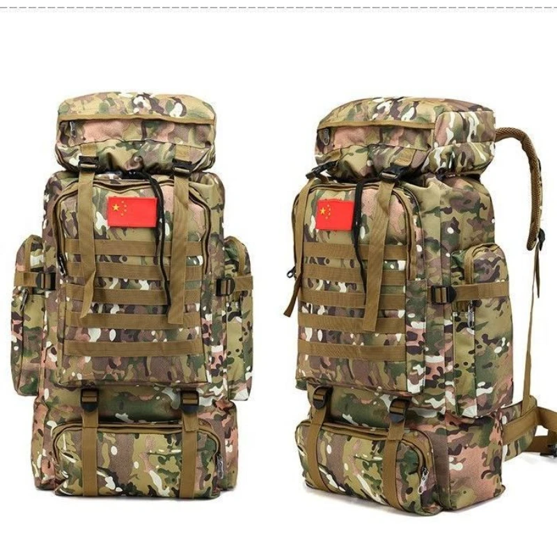 

70L Waterproof Camouflage Tactical Backpack Military Hiking Backpack Outdoor Sports Mountaineering Bag Luggage Backpack