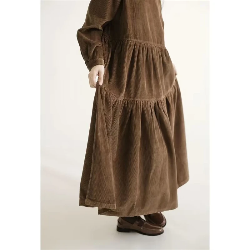 Женское однотонное платье в корейском стиле