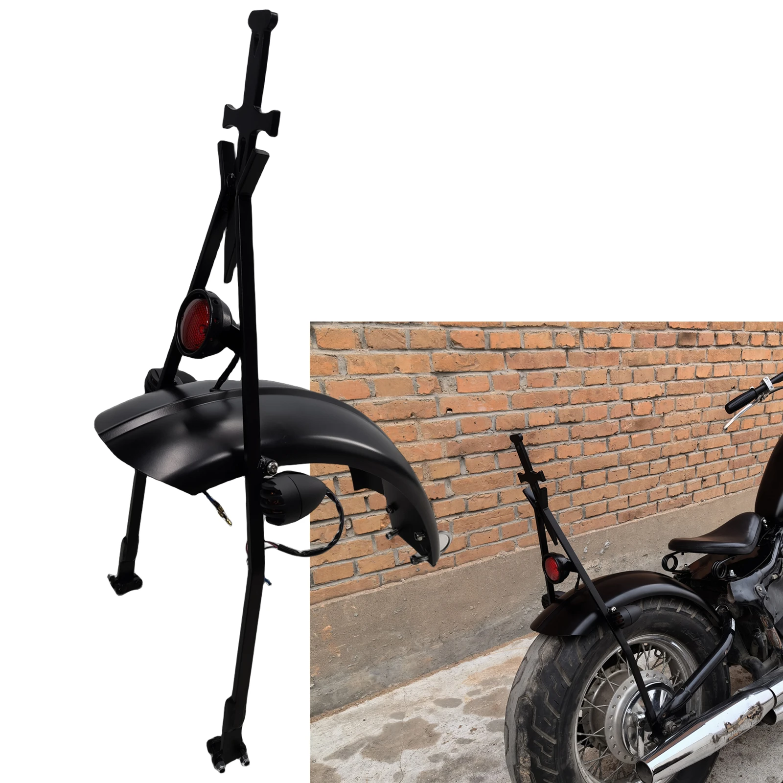 Заднее крыло мотоцикла для HONDA Steed VLX400 600 брызговик грязезащитная пластина крышка