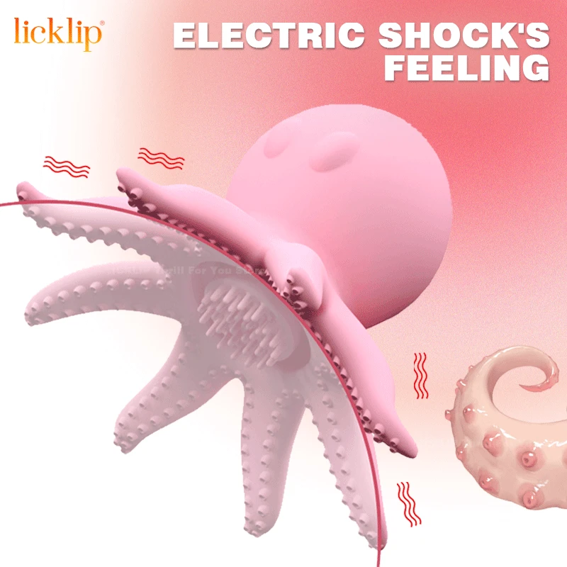 

LICKLIP Erotic Octopus Sucking Vibrators For Women Nipple Clamps Breast Enlargement Clitoris Sucker Anal Toys Female Adults Gift