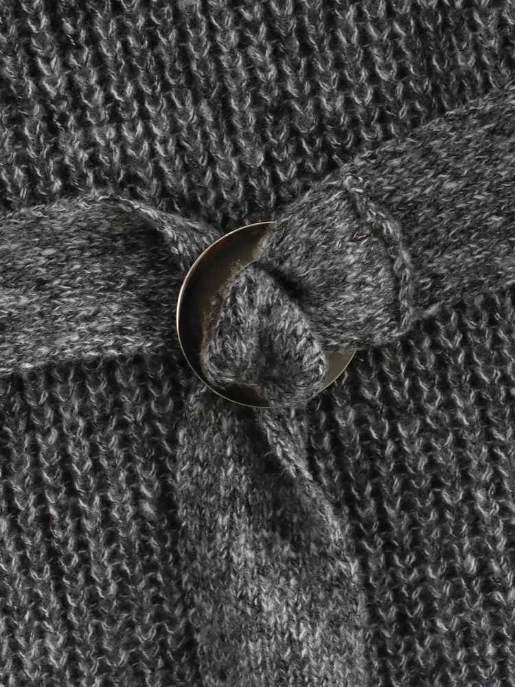 BKQU шикарный вязаный свитер с открытыми плечами женские элегантные теплые тонкие