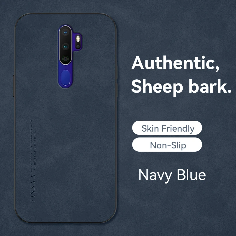 

Luxury Leather Case for Oppo A9 A5 (2020) A11X Armor Shockproof Soft Silicone Heat Dissipation Phone Cover OppoA5A9(2020)