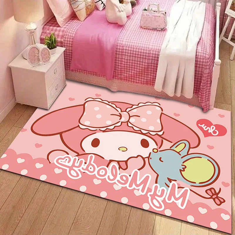 Ковер с аниме диван Saniro Hello Kitty спальня My Melody ковер для гостиной прикроватный Коричный ковер Kawaii Декор для комнаты