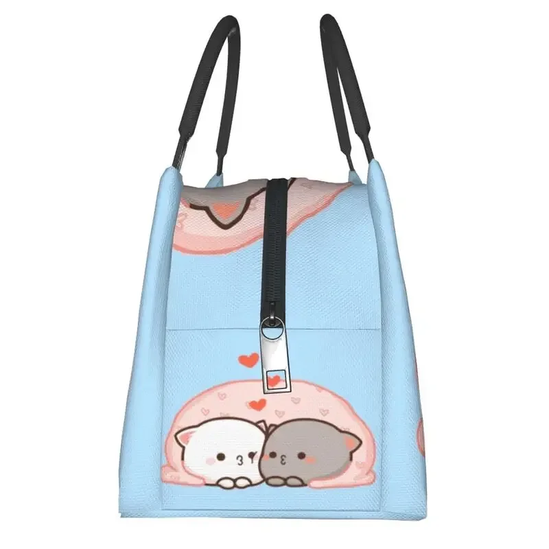 Сумка для обеда с изображением кошки мочи персика и Гомы