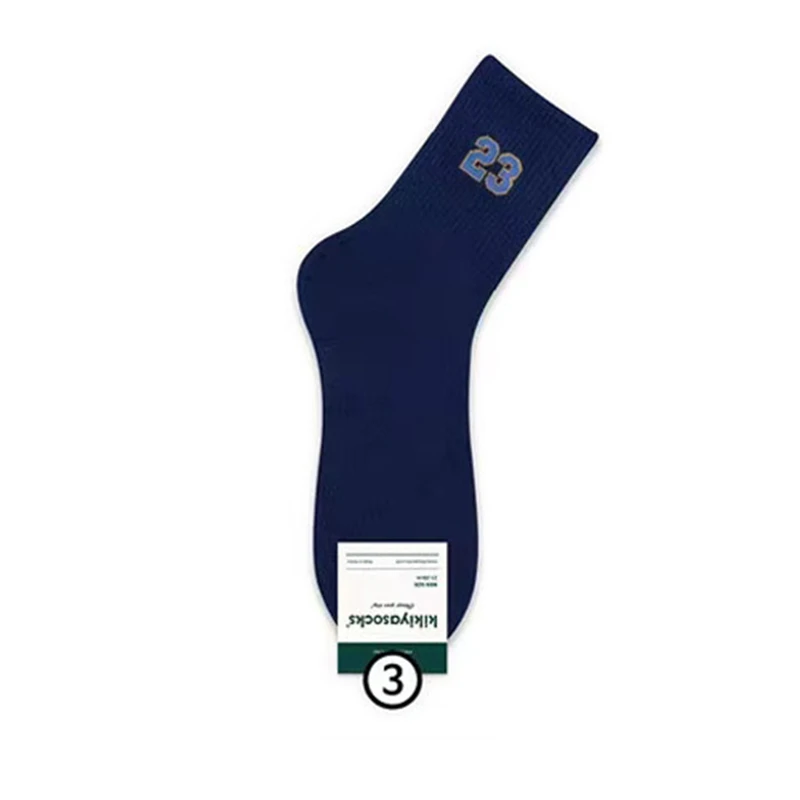 Новые мужские носки до середины икры классические дизайн номер 23 удобные