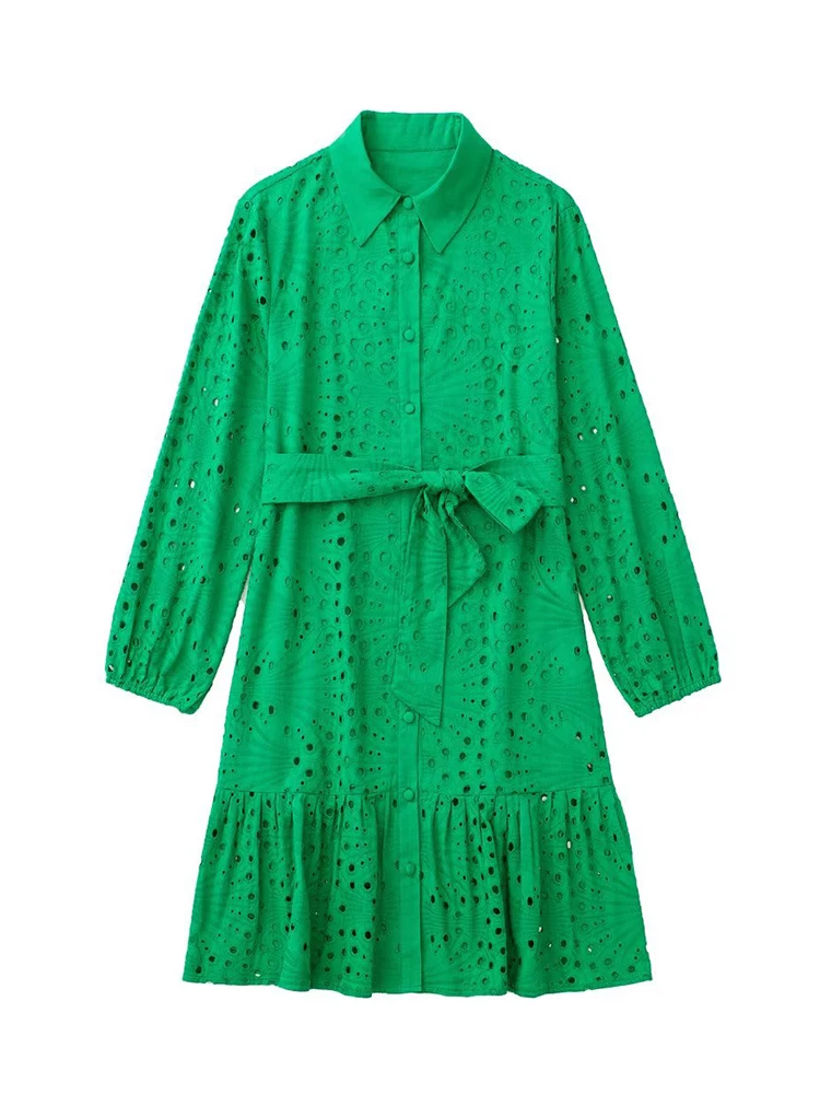 

New Fashion Cotton 100% Dress 2022 Elegant Chic Street Slim Belt Youth Dress Women Fashion Vacation Summer Ladies Dress